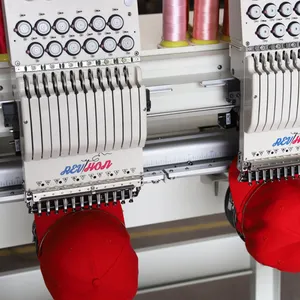 Digital Automatic 2-Heads Cap Embroidery Machine 1000 Rpm Custom Home Use