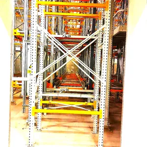 Automatic Warehouse Stacking Racks Shelves System Four Way Pallet Radio Shuttle Rack