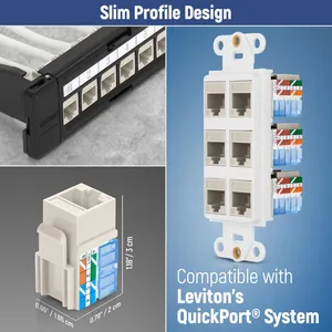Cat5e Unshielded RJ45 Female Ethernet Module for Patch Panel Keystone Jack