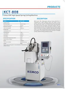 KCT-808 Spring Machine CNC Thin Steel Circuit Spring Making Machine