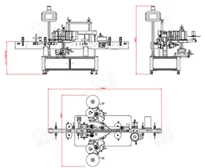 Enak Factory Customization Automatic Stable Control System Vertical Self-Adhesive Sticker Vials Tube Labeling Machine