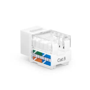 CAT6 RJ45 UTP Tool Free Female Ethernet Module ODM Keystone Jack