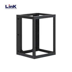 19" Open Frame Server Rack Free Standing Rolling Network/Computer Equipment Data Rack