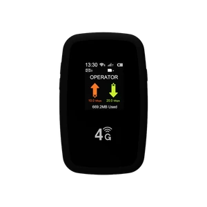 High-Speed 4G LTE Portable Router with Traffic Monitoring