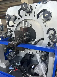 Customized Full Automatic 3D CNC Torsion Spring Machine, Stainless Steel Wire Spring Hose Clamp Machine, Torsion Spring Making Machine