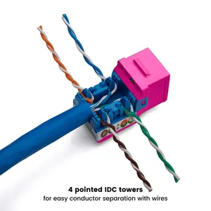 CAT6 RJ45 UTP High Performance Ethernet Network Connector Modular Keystone Jack