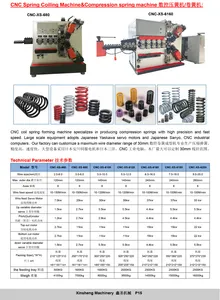 Factory Customized CNC Large Compression Spring Making Machine