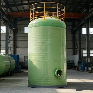 FRP Storage Tank Matching Automatic PLC Control System for Smart Factory Material Storage