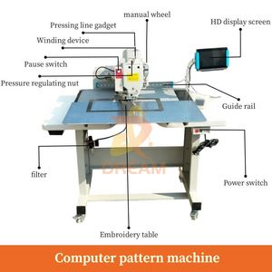 Automatic Pattern Sewing Machine High-Speed Flat-Bed Pattern Program Sewing Machine Single Needle T Shirt Pattern Sewing Machine