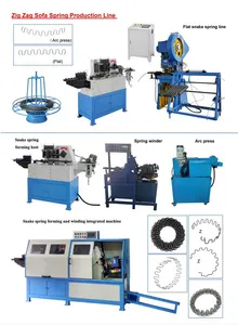 Snake Zigzag Spring Coiling Machine Sofa Spring Making Machinery