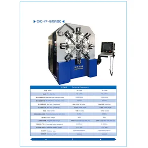 Zero Error Rugged 12-Axis Camless Spring Making Machine for Aerospace Components