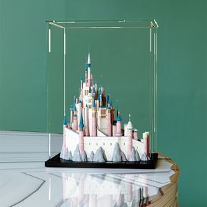 Customized Transparent Acrylic Display Box, Stone Patterned Box, Dessert Table Base, Water Ripple Storage Rack