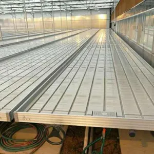 Grow Racks and Rolling Bench Flood Trays Cultivation Growing Rack Ebb Vertical Grow Rack System