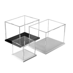 Customized Transparent Acrylic Display Box, Stone Patterned Box, Dessert Table Base, Water Ripple Storage Rack