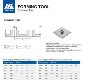 CNC Punch Forming Precision Extrusion Tools M3 System
