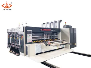 Customized High Speed Box Printing Machine Printer Die Cutter Fold Gluing Machine