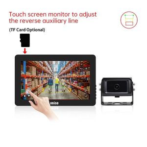 HD Waterproof Touchscreen with Customized Reverse Guide Line Monitor for Reverse Camera Systems