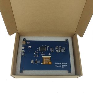 OEM Factory 7 Inch 800X480 TFT LCD Display Module Capacitive Touch Screen for Raspberry Pi 3/4/5 Display