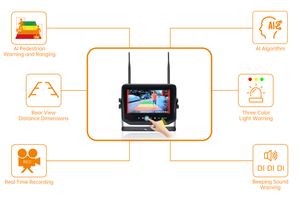 7 Inch Waterproof Monitor Wireless Ai Camera System