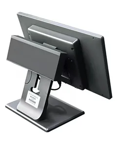 Factory 15.6" Aluminum Dual Screen Compatible Payment Device 10 Point Touch Screen Checkout Terminal POS System