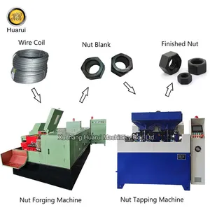 Automatic Nut Tapping Machine Nut Making Machinery Nut Thread Rolling Machine