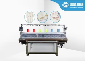 Advanced Blue Computerized Knitting Machine for Raschel Blanket Production