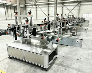 High Precision Stable Operation PLC Control Labeling Machine for Round Bottle Container Packaging System