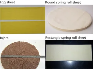 Automatic Spring Roll Wrapper Making Machine Crepe Machine Ethiopian Injera Making Machine