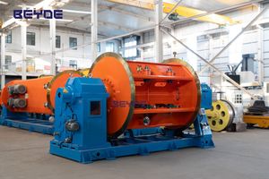 Cable Stranding Machine Withe Frame Type Ground Shaft Driven Manual Loading Method
