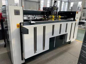 Automatic High Speed Carton Box Folder Stapler Machine