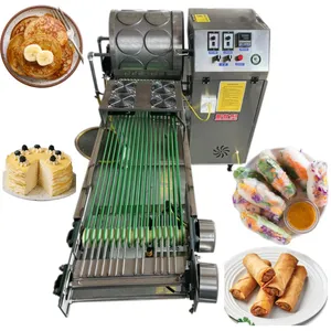 Automatic Pancakes Making Machine Spring Roll Wrapper Machine Portable Injera Making Machine