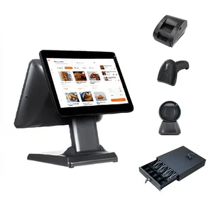 POS Terminal Single Touch Screen Windows POS Computer Printer Scanner Retail Cash Register