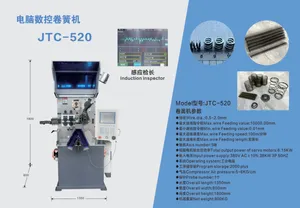 Flat Wire Small Od Compression Spring Coiling Machine