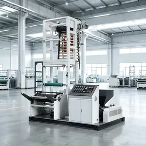 Mini Blowing Machine Set Taiwan High Quality Computerized Small Film Extruder Line