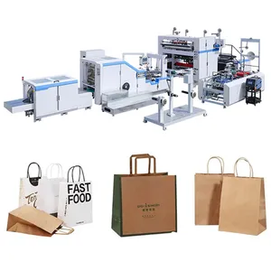 Fully Automatic Paper Bag Making Machine with Twisted Rope Handle