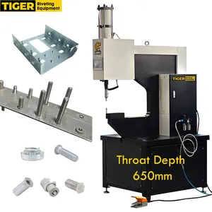 100kN Pneumatic Automatic Riveting Fastening Riveter Pem Insert Fastener Insertion Machine