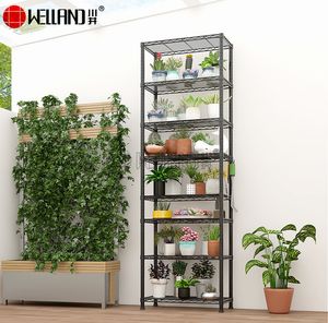 Detachable 8-Tier Fine Workmanship Unique Simple Storage Wire Shelf Customizable Size Multi-Layer Household Display Rack