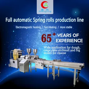 Automatic Spring Rolling Wrapper Making Line Fried Cheese Filling Spring Rolls Machine for Making Spring Rolls