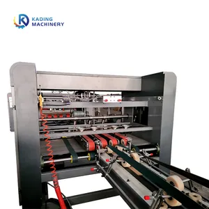 Kading High Speed Computerized Auto Box Gluing Stitching Machine Carton Box Stitcher