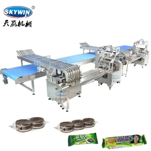 Skywin Automatic Loading Packing Machine Flow Pack Line with Pouch Film Packaging