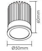 Embedded LED Module for Efficient Downlight and Spotlight Lighting Solutions