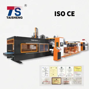 Paper Box Making Machine Folder Gluer Counting Stacking Automatic