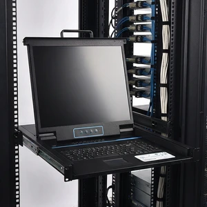 19-Inch 8-Port Cat5e Rack Mount Kvm Switch Console