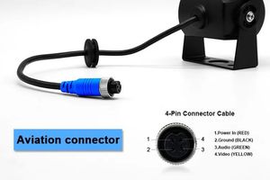 4 Way Camera System for Long Vehicle Rear View Camera System