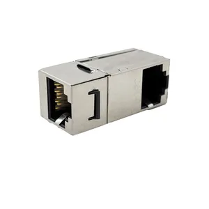FTP CAT6 90-Degree Shielded RJ45 STP Telecom Coupler Module