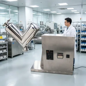Lab Powder Blender Machine with Forward Reverse Rotation Chemical Mixing Machine