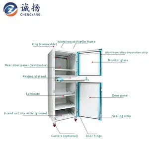 800X1600X800 Computer Case System, Factory Industrial Computer Control Protection Cabinet