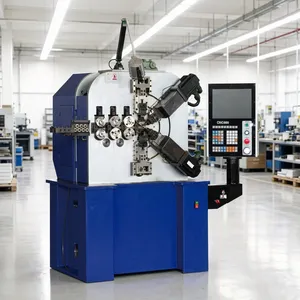 Automated Spring Coiling Machine with Servo Drive and Display Panel