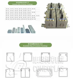 Plastic Extruder PVC Cable Wire Trunking Profile Making Machine