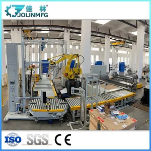 Paper Roll Stacking, Wrapping and Bagging Packing Line